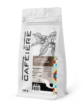 shumee Kava v zrnu cafeiere Arabica Mexico HG Jaltenango, 500 g