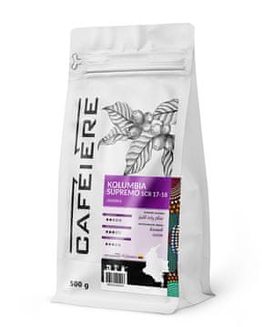 shumee Kava v zrnu Arabica Colombia Supremo 17-18 scr, 500 g