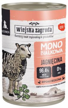Wiejska Zagroda Wiejska Zagroda | Odrasel | Monoproteinska hrana za pse 400g - Puppy | Jagnjetina 0,4 kg