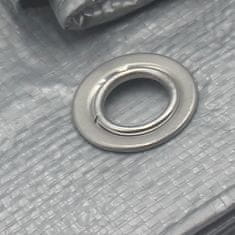 shumee Super močna ponjava, 160 g/m2 srebrna super močna 6x8