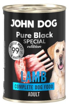 John Dog John Dog | Čista črna posebna izdaja | 400 g pločevinka - jagnjetina 400 g