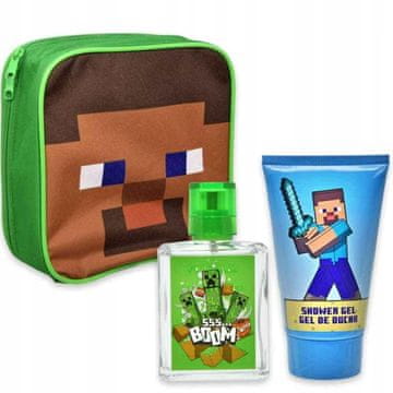 shumee Komplet kozmetike Air-Val Minecraft - toaletna voda 50 ml + gel 100 ml