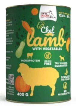 Syta Micha Syta Micha | Chef | Moka hrana za pse 400 g - Jagnjetina z zelenjavo 400 g