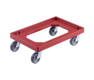 shumee Voziček za evro zabojnik 60X40 rdeč