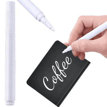 shumee Izbrisljiv marker z belim polnilom za etikete