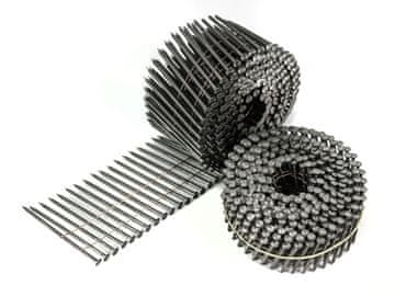 shumee Žeblji za žično povezane žebljalnike 2,5 x 65 mm bobnasti obročasti žeblji 5400 kosov