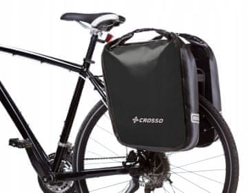 Crosso Kolesarski kovčki Crosso Dry 60 | Sistem Crosso | Črni