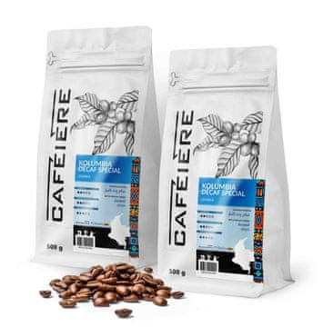 shumee Brezkofeinska kavna zrna 1 kg Kolumbija Decaf 500 g x 2 Sveže pražena Arabica 100%
