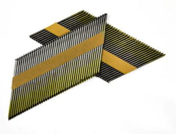 shumee Papirnati žeblji za žebljalnike 2,8x75mm 34° 2000 kosov črni gladki