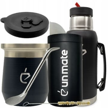 Un Mate Celoten komplet Yerba Mate: Termolid DualFlow, yerbera, bombilla, matero