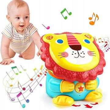 shumee Interaktivna igrača z levjim bobnom, muzikal za dojenčke, izobraževalni ples