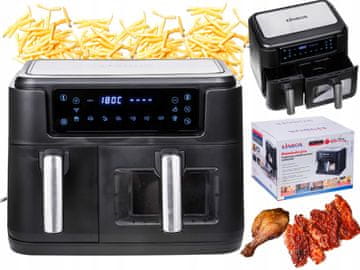 shumee Cvrtnik na vroč zrak 2 košari 8 l/2500 W