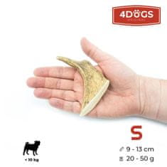 4DOGS 4DOGS Žvečljiva igrača iz rogovja jelena damjaka, velikost S, trda
