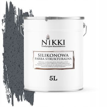 shumee Silikonska strukturna fasadna barva 5L grafitno siva F256
