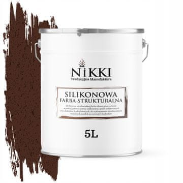 shumee Silikonska strukturna fasadna barva 5L mahagoni rjava RAL8016