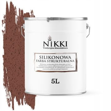 shumee Silikonska strukturna fasadna barva 5L temno rjava F326