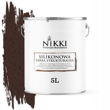 shumee Silikonska strukturna fasadna barva 5L čokoladno rjava R8017