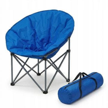 shumee Kamperski stol Moon Chair z naslonjalom