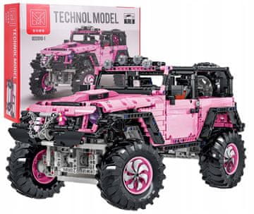 RAMIZ Komplet Technik OffRoad iz 2471 terenskih avtomobilov, roza, merilo 1:8