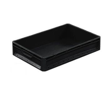 shumee Skladiščni zabojnik 600x400x120 črne barve