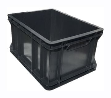 shumee Skladiščni zabojnik 400x300x220 črne barve