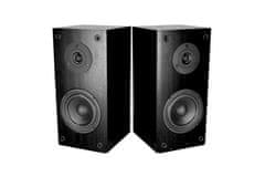 Media-Tech Audience HQ - Stereo zvočniki, 2-sistemski, 40 W RMS, regulacija nizkih in visokih tonov ter glasnosti, leseno ohišje, črna barva
