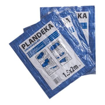Univerzalna ponjava, lahka 55g/m2 modra 10x10 modra