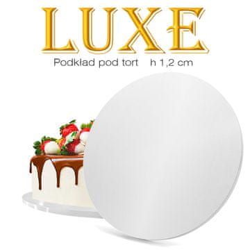 Brand4Cake Podstavek za torto, bel, 25 cm, debelina torte 1,2 cm, luksuzni, Brand4Cake