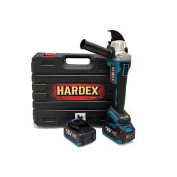 shumee Hardex brezkrtačni kotni brusilnik 125 mm 2 x 4,0 Ah bateriji