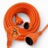 shumee Vrtni podaljšek 20 m 3x2,5 mm² debel oranžen konstrukcijski kabel