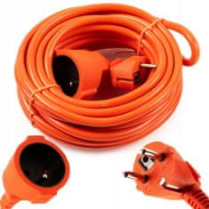 shumee Vrtni podaljšek 10 m 3x2,5 mm² debel oranžen konstrukcijski kabel
