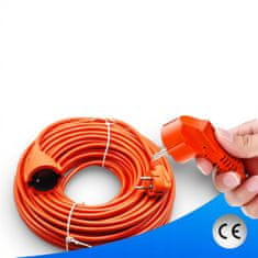 shumee Vrtni podaljšek 20 m 3x2,5 mm² debel oranžen konstrukcijski kabel
