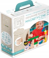 shumee Poljske magnetne lesene kocke kooglo, mega