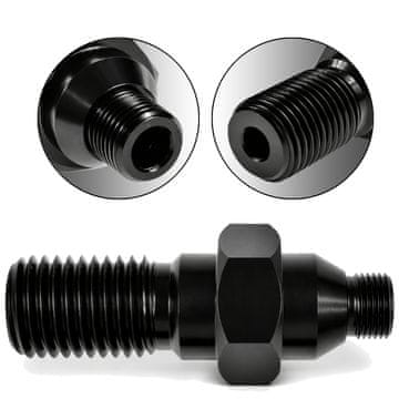 Titanium 1 1/4" UNC moški (1/2" ženski) na 1/2" moški titanov adapter