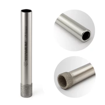 Titanium Diamantni sveder za luknje za mokro kamenino, steklo, ploščice, 4 mm titan