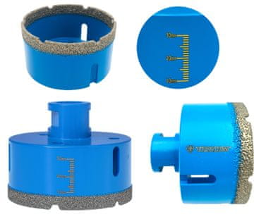 Titanium Diamantna luknjača 85 mm za porcelanske ploščice, sveder za titan M14