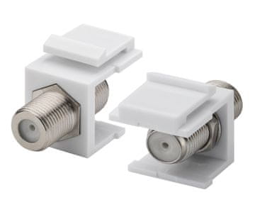 Goobay Adapterski modul za keystone satelitsko/antensko anteno F-vtičnica ohišje F-vtičnice