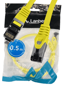 Lanberg LAN internetni kabel RJ45 patchcord Cat.8.1 sftp rumen 0,5 m