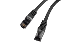 shumee LAN internetni kabel RJ45 patchcord Cat.8.1 sftp črne barve 1m
