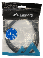shumee LAN internetni kabel RJ45 patchcord Cat.8.1 sftp črne barve 1m