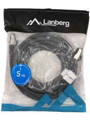 shumee LAN internetni kabel RJ45 patchcord Cat.8.1 sftp črne barve 5 m