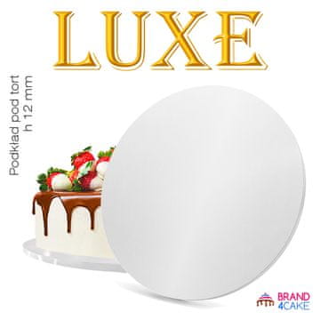 Brand4Cake Podstavek za torto, bel, 30 cm, debelina torte 1,2 cm, luksuzni, Brand4Cake