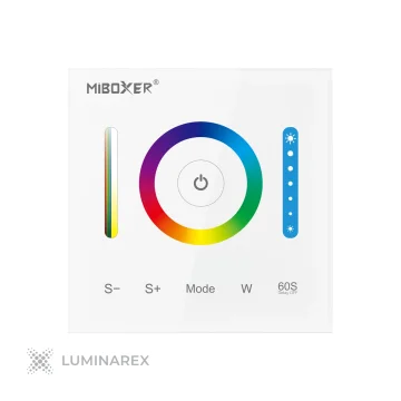 MiBoxer Daljinski upravljalnik na dotik MiBoxer P3 (1 cona, 230V, RGB+CCT) - bel