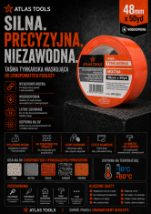 Atlas Atlas Tools Močan lepilni trak za hrapave površine 48 mm/50 yardov