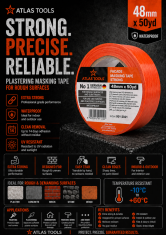 Atlas Atlas Tools Močan lepilni trak za hrapave površine 48 mm/50 yardov