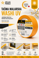Atlas Atlas Tools Japonski washi trak, precizen, vodoodporen, 48 mm/50 m