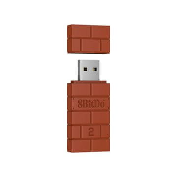 8BitDo 8BitDo USB brezžični adapter 2 rjave barve