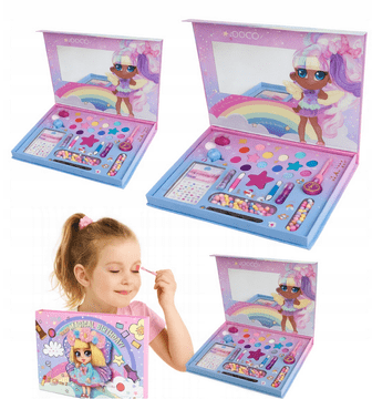 shumee Komplet ličil za dekleta, kozmetična torbica, zabavni set, XL