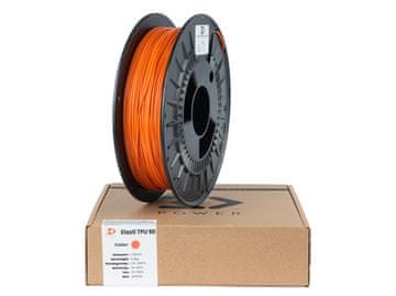 shumee 3DPower Elasti TPU 90 filament 1,75 mm oranžen 0,5 kg