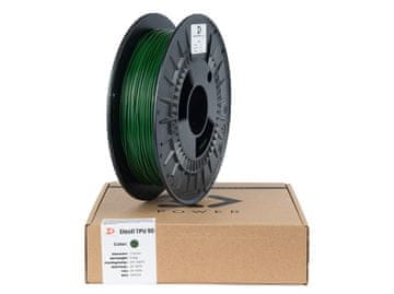 shumee 3DPower Elasti TPU 90 filament 1,75 mm zelena 0,5 kg